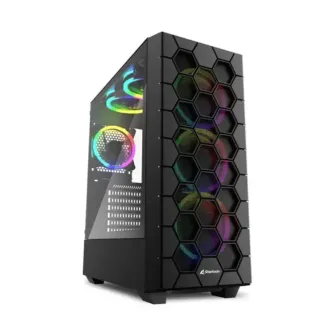 Gabinete Sharkoon HEX 6 RGB Vidrio Gamer Mid Tower