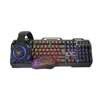 Kit Gamer 4-1 NA-0925 Teclado+Mouse+Audífonos+Mousepad