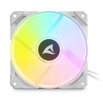 Ventilador Pc 120mm Blanco Rebel F50 Pwm Sharkoon RGB