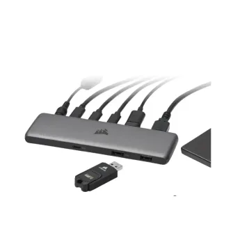 Corsair USB100 Hub 7 Puertos USB-C/USB-A 3.1 5Gbps
