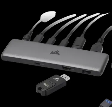 HUB DE EXPANSIÓN CORSAIR USB100 DE 7 PUERTOS