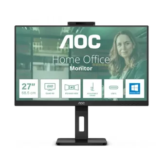 Monitor AOC 27" Profesional QHD IPS Q27P3CW color negro