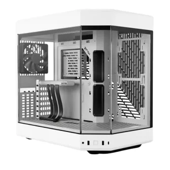 Gabinete HYTE Y60 Mid-Tower Vid templado MicroATX Blanco