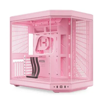Gabinete HyteY70 Mid Tower Micro-ATX Vidrio templado Strawberry Milk