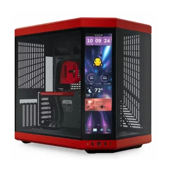 Gabinete Hyte Y70-TTI E-ATX screen 2.5K 60Hz 14.9p rojo