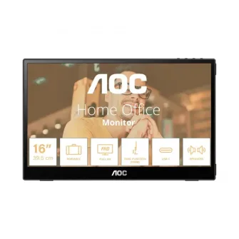 Monitor portátil AOC 16T3E 15.6" Full HD táctil LED