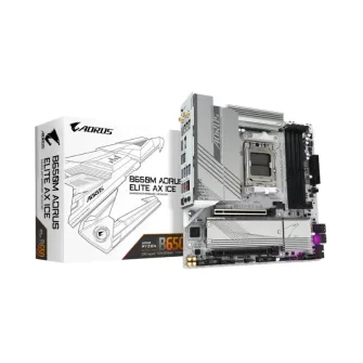 Tarjeta madre Gigabyte B650M AORUS ELITE AX ICE, micro-ATX AM5