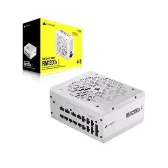 Fuente de poder Corsair RM1200X Shift 80+ Gold ATX Modular, Blanco