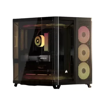 Gabinete Corsair AIR 5400 RS-R ARGB de triple cámara, Negro