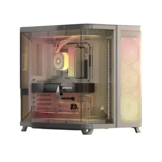 Gabinete Corsair AIR 5400 RS-R ARGB de triple cámara, Blanco